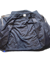 Load image into Gallery viewer, Adidas Jacket Adult Large Navy Full Zip Three Stripes Logo Windbreaker Mens