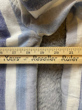 Load image into Gallery viewer, BCBGeneration Dress Womens Medium Ivory Blue Striped Lace Up Peasant Boho Tunic