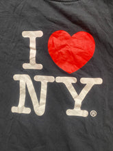 Load image into Gallery viewer, VTG I Love New York Shirt Adult Medium Black Heart Streetwear Crewneck Y2K Mens