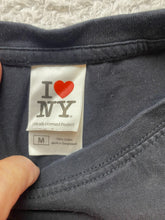 Load image into Gallery viewer, VTG I Love New York Shirt Adult Medium Black Heart Streetwear Crewneck Y2K Mens
