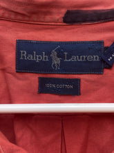 Load image into Gallery viewer, Ralph Lauren Shirt Adult 3XLT Tall Red Button Up Casual Purple Pony Collared Men