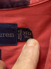 Load image into Gallery viewer, Ralph Lauren Shirt Adult 3XLT Tall Red Button Up Casual Purple Pony Collared Men