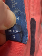 Load image into Gallery viewer, Ralph Lauren Shirt Adult 3XLT Tall Red Button Up Casual Purple Pony Collared Men