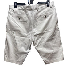 Load image into Gallery viewer, Banana Republic Shorts Adult 34x11 Ivory Flat Front Emerson Chino Spandex Mens