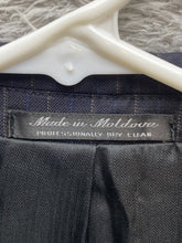 Load image into Gallery viewer, Calvin Klein Sport Coat Mens 46 Navy Pinstriped Single Breasted Super 120s Wool