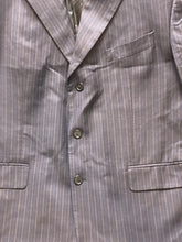 Load image into Gallery viewer, Calvin Klein Sport Coat Mens 46 Navy Pinstriped Single Breasted Super 120s Wool
