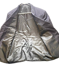 Load image into Gallery viewer, Calvin Klein Sport Coat Mens 46 Navy Pinstriped Single Breasted Super 120s Wool