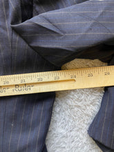 Load image into Gallery viewer, Calvin Klein Sport Coat Mens 46 Navy Pinstriped Single Breasted Super 120s Wool