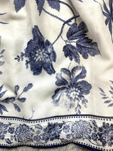 Load image into Gallery viewer, Antonio Melani Shirt Womens Medium Denim White Boho Peasant Halter MSRP $119 NWT