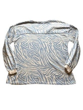 Load image into Gallery viewer, C&C California Sweater Womens Large Zebra Stripes V-Neck Spandex Stretch Ladies