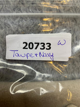 Load image into Gallery viewer, Banana Republic Sweater Womens Medium Taupe Navy Striped Nylon Spandex Ladies