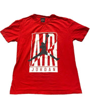Load image into Gallery viewer, Air Jordan Shirt Womens Large Red Jumpman Big Logo MJ Basketball Sporty Ladies