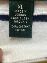 Load image into Gallery viewer, Lauren Ralph Lauren Shirt Womens Extra Large Navy Yellow Striped Boat Neck Lady