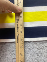 Load image into Gallery viewer, Lauren Ralph Lauren Shirt Womens Extra Large Navy Yellow Striped Boat Neck Lady
