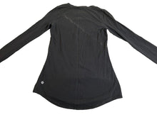 Load image into Gallery viewer, Lululemon Shirt Womens Small Black Karma Activewear Lightweight Logo Ladies
