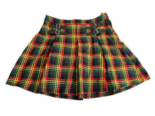 Load image into Gallery viewer, Hot Topic Skirt Womens Medium Black Yellow Plaid Buckle Pleated School Girl Goth