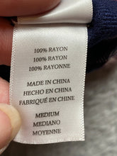 Load image into Gallery viewer, Rails Shirt Womens Medium Button Up Collared Rayon Plaid Navy Blue Blouse Ladies