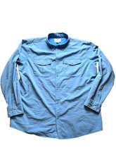 Load image into Gallery viewer, AFTCO Shirt Adult Extra Large Turquoise Blue Fishing Mesh Performance Pocket Men