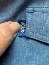 Load image into Gallery viewer, AFTCO Shirt Adult Extra Large Turquoise Blue Fishing Mesh Performance Pocket Men