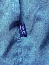 Load image into Gallery viewer, AFTCO Shirt Adult Extra Large Turquoise Blue Fishing Mesh Performance Pocket Men