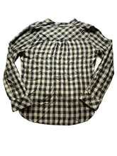 Load image into Gallery viewer, Anthropologie Cloth & Stone Shirt Womens Medium Wrap V-Neck Black Gray Viscose