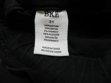 Load image into Gallery viewer, BKE Pants Womens 31 Stretch Tapered Flat Front Buckle Spandex Dark Wash Ladies