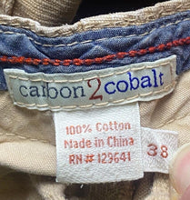 Load image into Gallery viewer, Carbon 2 Cobalt Pants Adult 38 x 29.5 Tan Chino Classiccore Cotton Pocket Preppy
