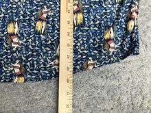 Load image into Gallery viewer, Hula Girl Shirt Adult 2XL XXL Blue Geometric Aloha Hawaiian Crossings AOP Mens