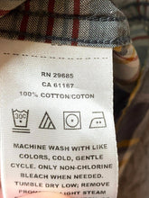 Load image into Gallery viewer, Pendleton Shirt Adult Large Gray Gold Plaid Woolen Mills Button Up Casual Mens