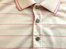 Load image into Gallery viewer, Ralph Lauren RLX Shirt Womens Extra Large Off White Striped Preppy Golf Polo