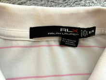 Load image into Gallery viewer, Ralph Lauren RLX Shirt Womens Extra Large Off White Striped Preppy Golf Polo