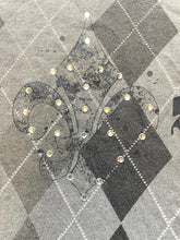 Load image into Gallery viewer, VTG Bulzeye Shirt Womens Large Streetwear Rhinestones Skull Grunge Gothic Y2K