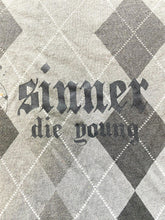 Load image into Gallery viewer, VTG Bulzeye Shirt Womens Large Streetwear Rhinestones Skull Grunge Gothic Y2K