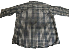Load image into Gallery viewer, Columbia Shirt Adult Extra Large Black Tan Plaid Button Up Pocket Sportswear Men
