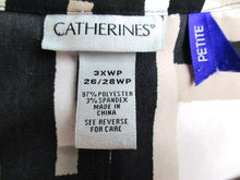 Load image into Gallery viewer, Catherines Shirt Womens 26/28WP Button Up Geometric Casual Blouse Petite Ladies