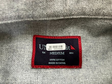 Load image into Gallery viewer, UNTUCKit Shirt Adult Medium Gray Button Up Flannel Solid Chest Pocket Casual Men