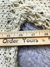 Load image into Gallery viewer, Windsor Sweater Womens Small Beige Open Knit Cropped Cardigan Outerwear Ladies