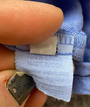 Load image into Gallery viewer, Fenini Shirt Womens Small Light Blue Button Up Linen Oversized Blouse Ladies