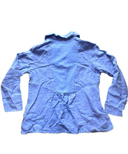 Load image into Gallery viewer, Fenini Shirt Womens Small Light Blue Button Up Linen Oversized Blouse Ladies