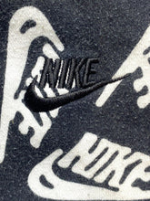 Load image into Gallery viewer, Nike Sweatshirt Adult Medium Black White Hoodie Allover Print Fleece Swoosh Mens