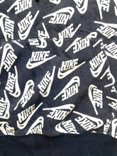 Load image into Gallery viewer, Nike Sweatshirt Adult Medium Black White Hoodie Allover Print Fleece Swoosh Mens