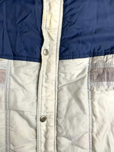 Load image into Gallery viewer, VTG Current Seen Jacket Adult Small Blue Ivory Zip Up Snap Ski Snow Coat Mens