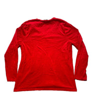 Load image into Gallery viewer, Tommy Hilfiger Sweater Womens Large Red V-Neck Outerwear Pullover Knit Ladies