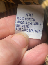 Load image into Gallery viewer, Enyce Shirt Adult 2XL XXL Tan Black Geometric Button Up Pocket Corduroy Feel Men