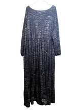 Load image into Gallery viewer, LuLaRoe Dress Womens 3XL XXXL Black Gray Maxi Long Tiered Lagenlook Spandex Lady