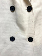 Load image into Gallery viewer, Trouve Dress Womens Large White Double Breasted Pocket Sheath Rayon Spandex