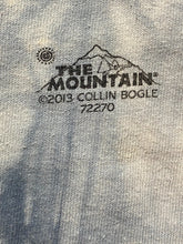 Load image into Gallery viewer, The Mountain Shirt Adult Large Blue Gray Tie Dye Collin Bogle Snow Wolf AOP Mens