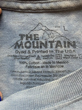 Load image into Gallery viewer, The Mountain Shirt Adult Large Blue Gray Tie Dye Collin Bogle Snow Wolf AOP Mens