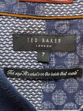 Load image into Gallery viewer, Ted Baker Shirt Adult 7 (Extra Large) Button Up Stretch Flip Cuffs Contrast Mens
