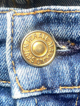 Load image into Gallery viewer, 7 For All Mankind Jeans Womens 29x29.5 Whiskered Skinny Spandex Stretch Denim